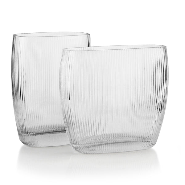 Ribbed Glass Tumbler – Luna Curates