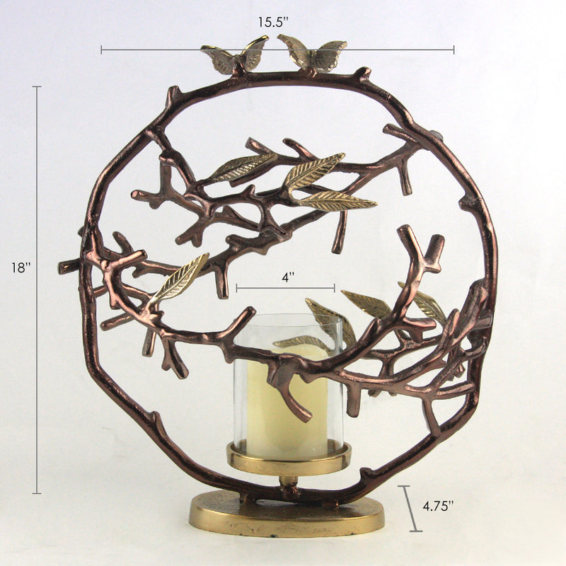 Bronze Vine Candle Holder