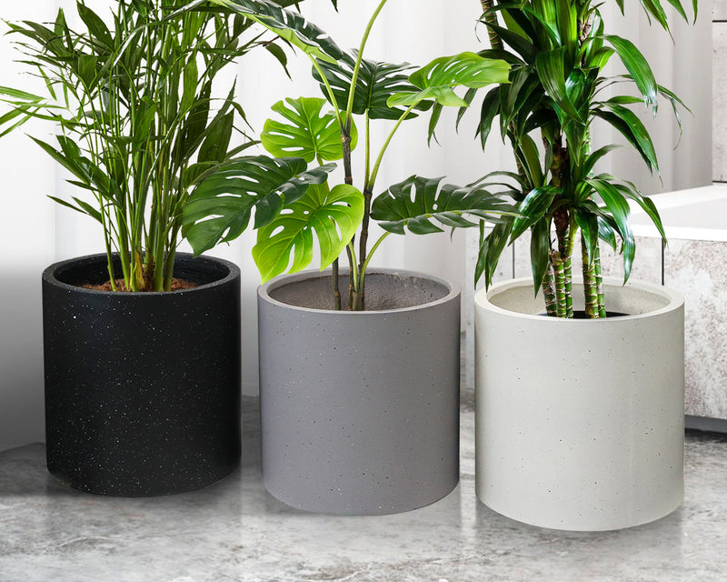 Fiberclay Cylinder Floor Planters