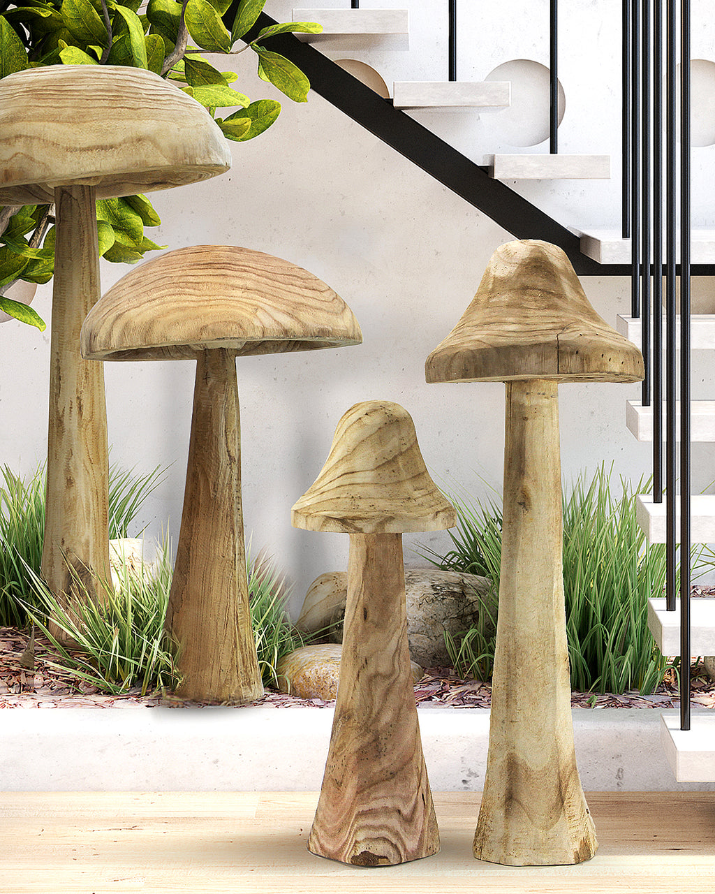 Wooden Mushroom Cone