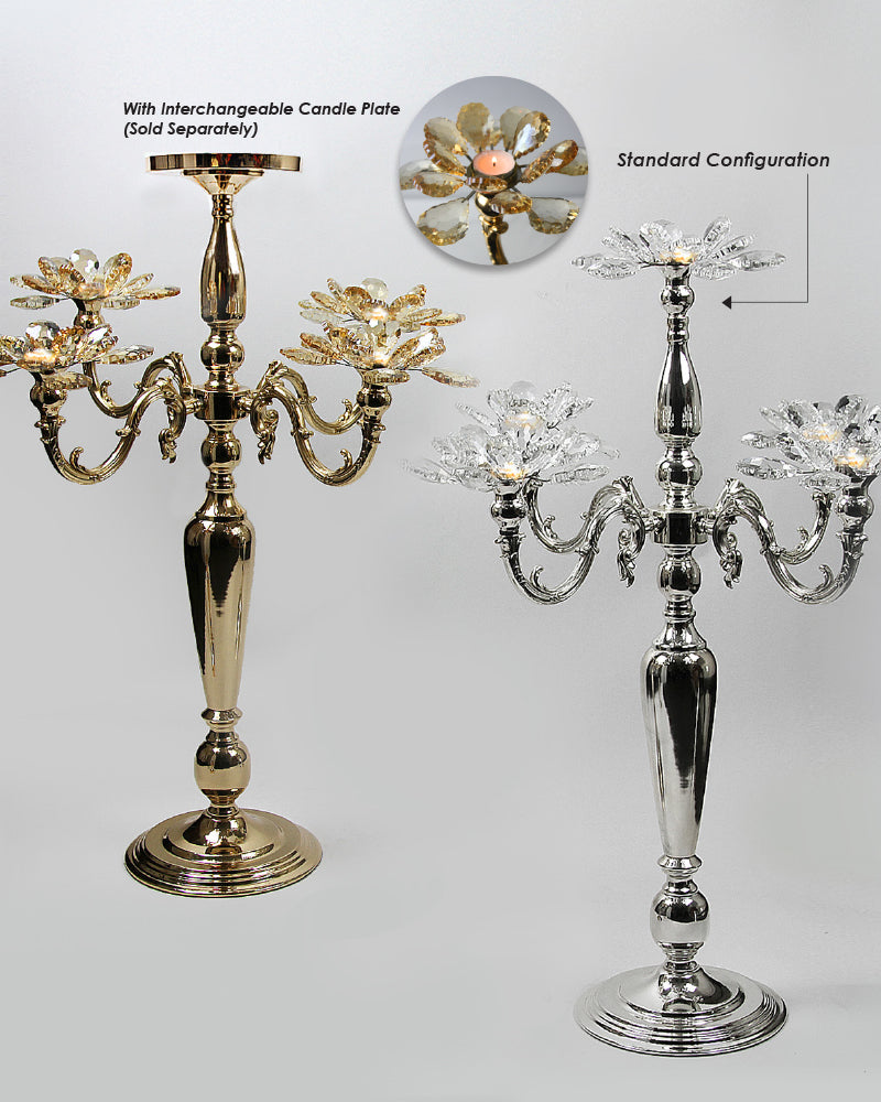 Crystal Petals Candelabra