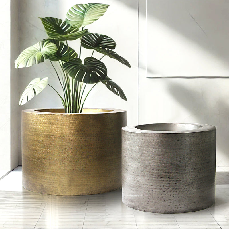 Grandeur Floor Metal Planter Set