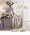 Gold Pillar Candle Stand