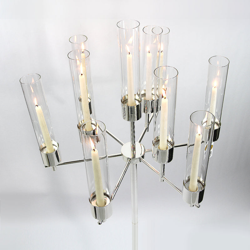 Gold Pillar Candle Stand