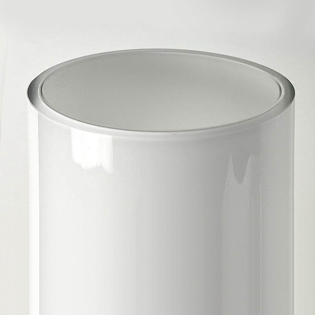 Premium Layered White Glass Cylinder Vase