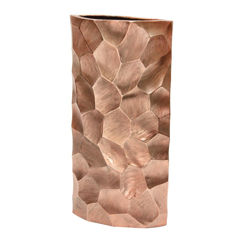 Pounded Metal Collection Copper - Wholesale Designer Metal Candleholders & Candelabras, Modern Centerpieces, Contemporary Plant Stands in Bulk for Interior Design & Home Decor | Unlimited Containers Inc