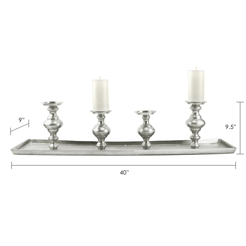 4-Stand Candle Holder Centerpiece - Wholesale Designer Metal Candleholders & Candelabras, Modern Centerpieces, Contemporary Plant Stands in Bulk for Interior Design & Home Decor | Unlimited Containers Inc