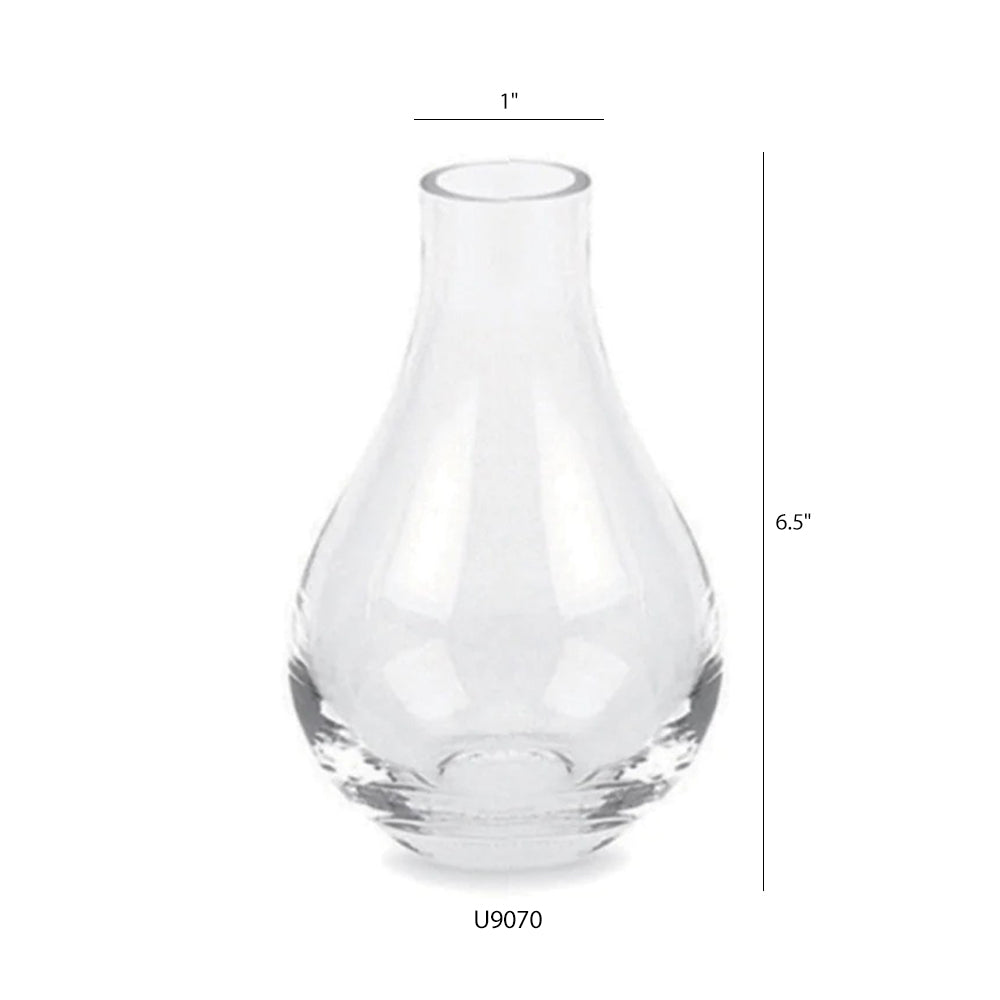 6.5" Teardrop - Wholesale Glass Floral Vases, Colorful Flower Vessels in Bulk & Decorative Containers For Florists | Unlimited Containers Inc